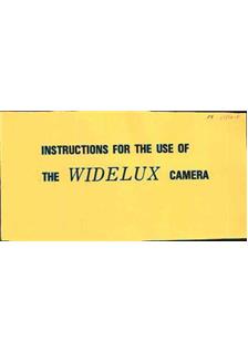 Panon Widelux F 8 manual. Camera Instructions.
